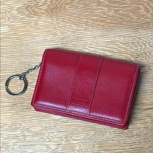 Coach Key Ring Wallet • perfect for grab ‘n go excursions • excellent condition